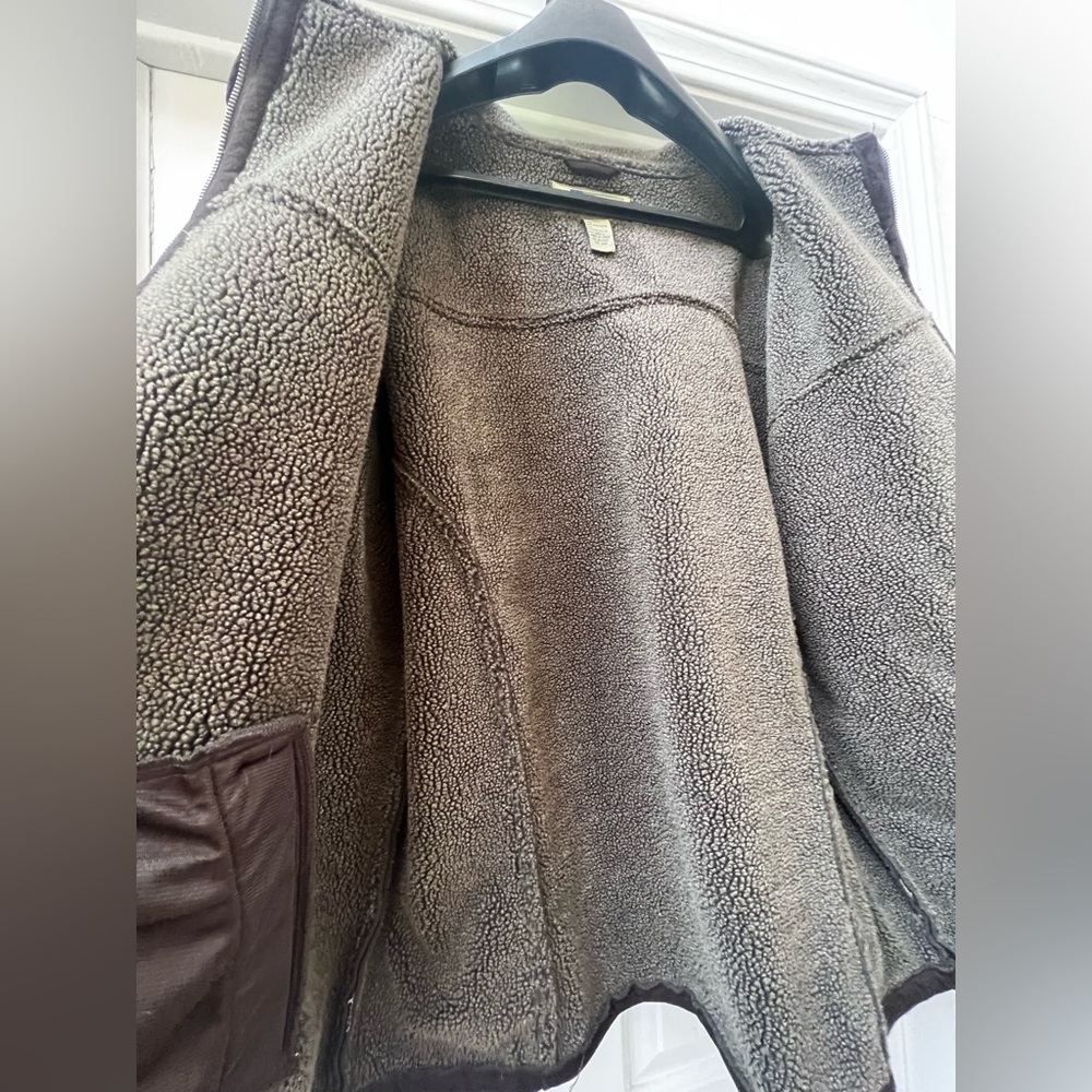 Luxe brown “suede” like feel men’s jacket, XL - Picture 3 of 4